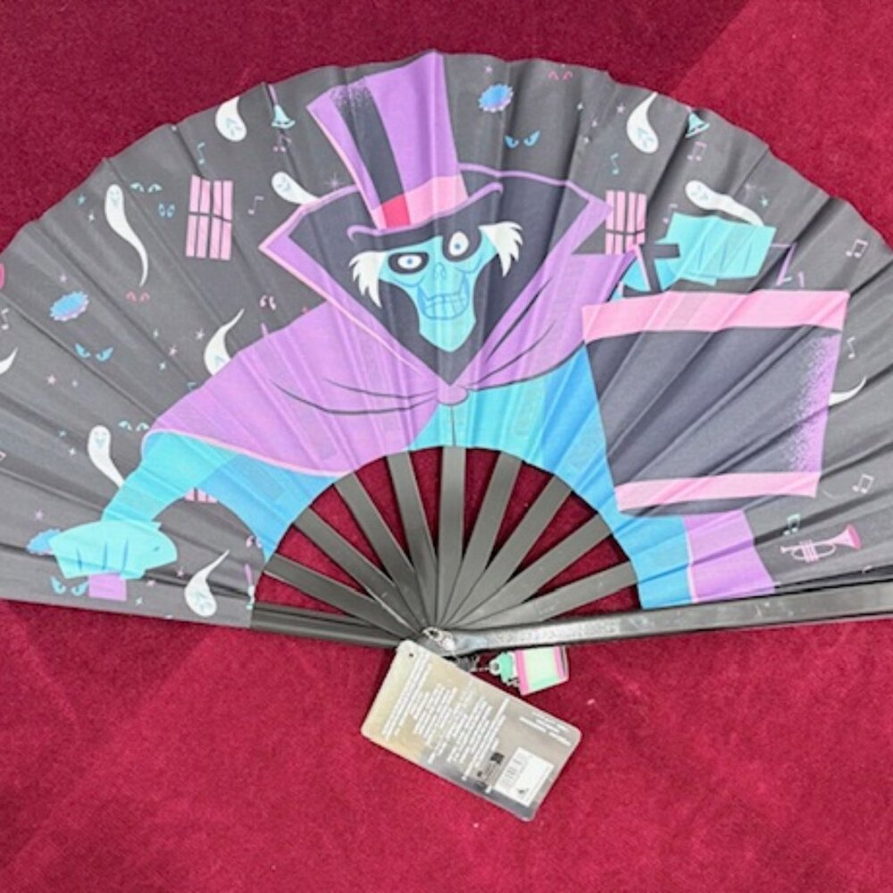 Disney Haunted Mansion Hat Box Ghost Folding Fan Limited Ed. (free ship) - Picture 3 of 3